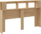 vidaXL - Hoofdbord - met - LED - 160x18,5x103,5 - cm - bewerkt - hout - sonoma - eiken