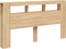 vidaXL - Hoofdbord - met - LED - 180x18,5x103,5 - cm - bewerkt - hout - sonoma - eiken