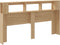 vidaXL - Hoofdbord - met - LED - 180x18,5x103,5 - cm - bewerkt - hout - sonoma - eiken