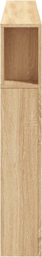 vidaXL - Hoofdbord - met - LED - 180x18,5x103,5 - cm - bewerkt - hout - sonoma - eiken
