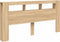 vidaXL - Hoofdbord - met - LED - 200x18,5x103,5 - cm - bewerkt - hout - sonoma - eiken
