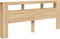 vidaXL - Hoofdbord - met - LED - 220x18,5x103,5 - cm - bewerkt - hout - sonoma - eiken