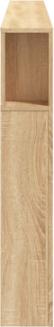 vidaXL - Hoofdbord - met - LED - 220x18,5x103,5 - cm - bewerkt - hout - sonoma - eiken