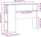 vidaXL - Hoofdbord - met - opbergruimte - 100 - cm - massief - grenenhout - wasbruin
