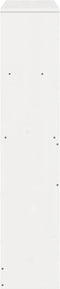 vidaXL - Hoofdbord - met - opbergruimte - 100 - cm - massief - grenenhout - wit