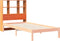 vidaXL - Hoofdbord - met - opbergruimte - 100 - cm - massief - grenenhout - wasbruin