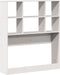 vidaXL - Hoofdbord - met - opbergruimte - 100 - cm - massief - grenenhout - wit