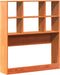 vidaXL - Hoofdbord - met - opbergruimte - 100 - cm - massief - grenenhout - wasbruin