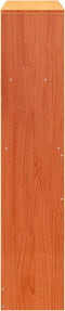 vidaXL - Hoofdbord - met - opbergruimte - 100 - cm - massief - grenenhout - wasbruin
