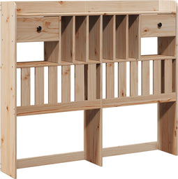 vidaXL - Hoofdbord - met - opbergruimte - 120 - cm - massief - grenenhout