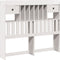 vidaXL - Hoofdbord - met - opbergruimte - 120 - cm - massief - grenenhout - wit