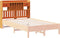 vidaXL - Hoofdbord - met - opbergruimte - 120 - cm - massief - grenenhout - wasbruin