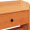 vidaXL - Hoofdbord - met - opbergruimte - 120 - cm - massief - grenenhout - wasbruin