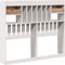 vidaXL - Hoofdbord - met - opbergruimte - 120 - cm - massief - grenenhout - wit