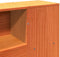 vidaXL - Hoofdbord - met - opbergruimte - 120 - cm - massief - grenenhout - wasbruin