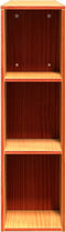 vidaXL - Hoofdbord - met - opbergruimte - 120 - cm - massief - grenenhout - wasbruin