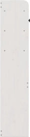 vidaXL - Hoofdbord - met - opbergruimte - 120 - cm - massief - grenenhout - wit