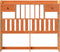 vidaXL - Hoofdbord - met - opbergruimte - 120 - cm - massief - grenenhout - wasbruin