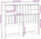 vidaXL - Hoofdbord - met - opbergruimte - 135 - cm - massief - grenenhout - wasbruin