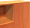 vidaXL - Hoofdbord - met - opbergruimte - 135 - cm - massief - grenenhout - wasbruin