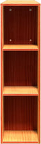 vidaXL - Hoofdbord - met - opbergruimte - 135 - cm - massief - grenenhout - wasbruin