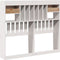 vidaXL - Hoofdbord - met - opbergruimte - 135 - cm - massief - grenenhout - wit