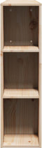 vidaXL - Hoofdbord - met - opbergruimte - 135 - cm - massief - grenenhout