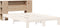 vidaXL - Hoofdbord - met - opbergruimte - 135 - cm - massief - grenenhout