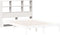 vidaXL - Hoofdbord - met - opbergruimte - 135 - cm - massief - grenenhout - wit