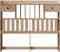 vidaXL - Hoofdbord - met - opbergruimte - 135 - cm - massief - grenenhout