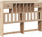 vidaXL - Hoofdbord - met - opbergruimte - 140 - cm - massief - grenenhout
