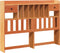 vidaXL - Hoofdbord - met - opbergruimte - 140 - cm - massief - grenenhout - wasbruin