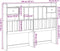 vidaXL - Hoofdbord - met - opbergruimte - 140 - cm - massief - grenenhout