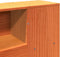vidaXL - Hoofdbord - met - opbergruimte - 140 - cm - massief - grenenhout - wasbruin
