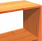 vidaXL - Hoofdbord - met - opbergruimte - 140 - cm - massief - grenenhout - wasbruin