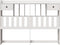 vidaXL - Hoofdbord - met - opbergruimte - 140 - cm - massief - grenenhout - wit
