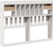 vidaXL - Hoofdbord - met - opbergruimte - 140 - cm - massief - grenenhout - wit