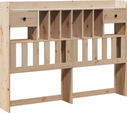 vidaXL - Hoofdbord - met - opbergruimte - 150 - cm - massief - grenenhout