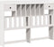 vidaXL - Hoofdbord - met - opbergruimte - 150 - cm - massief - grenenhout - wit
