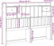 vidaXL - Hoofdbord - met - opbergruimte - 150 - cm - massief - grenenhout