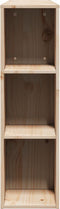 vidaXL - Hoofdbord - met - opbergruimte - 150 - cm - massief - grenenhout