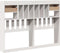 vidaXL - Hoofdbord - met - opbergruimte - 150 - cm - massief - grenenhout - wit