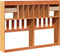 vidaXL - Hoofdbord - met - opbergruimte - 150 - cm - massief - grenenhout - wasbruin