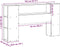 vidaXL - Hoofdbord - met - opbergruimte - 150 - cm - massief - grenenhout