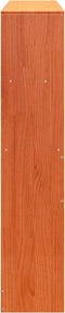 vidaXL - Hoofdbord - met - opbergruimte - 150 - cm - massief - grenenhout - wasbruin