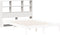 vidaXL - Hoofdbord - met - opbergruimte - 150 - cm - massief - grenenhout - wit