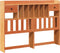 vidaXL - Hoofdbord - met - opbergruimte - 160 - cm - massief - grenenhout - wasbruin