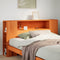 vidaXL - Hoofdbord - met - opbergruimte - 160 - cm - massief - grenenhout - wasbruin