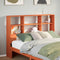vidaXL - Hoofdbord - met - opbergruimte - 160 - cm - massief - grenenhout - wasbruin