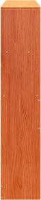 vidaXL - Hoofdbord - met - opbergruimte - 160 - cm - massief - grenenhout - wasbruin
